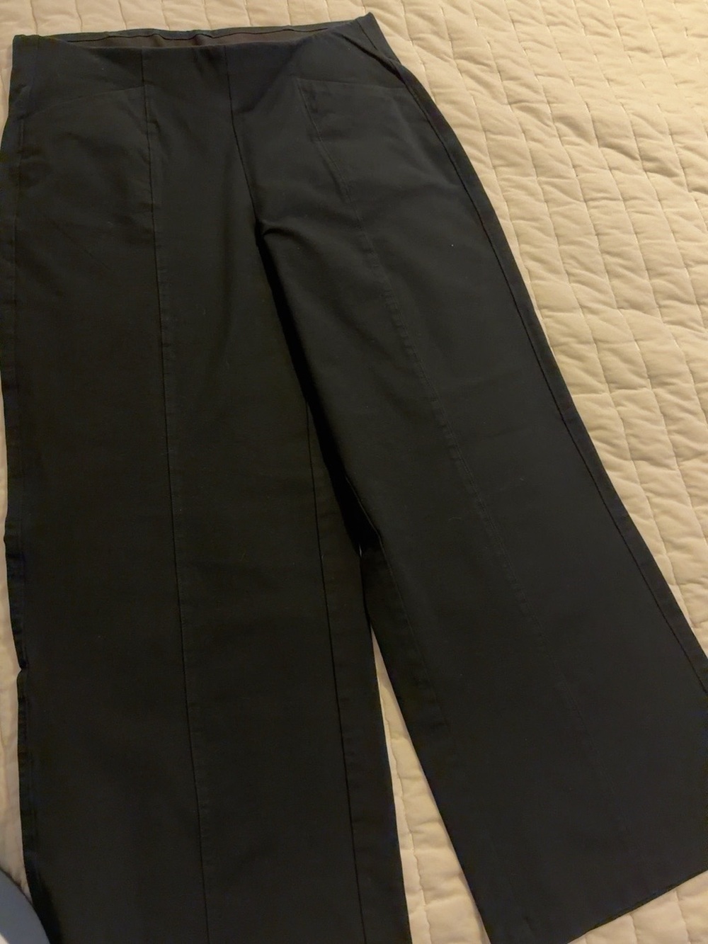 Old Navy High-Rise Pixie Wide-Leg Pants Women’s L Black